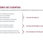 cuadro de cuentas del plan general de contabilidad para pymes