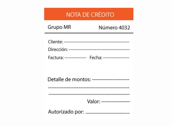 nota de crédito en contabilidad